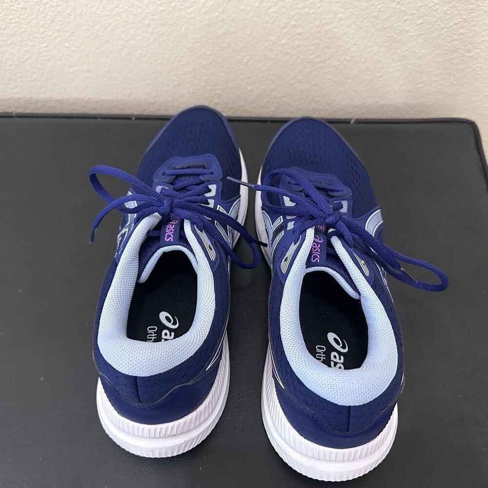 Asics Gel-Contend 8 Running Shoes Blue Womens 9  1012B320 Cushion Sneakers EUC - Picture 6 of 10